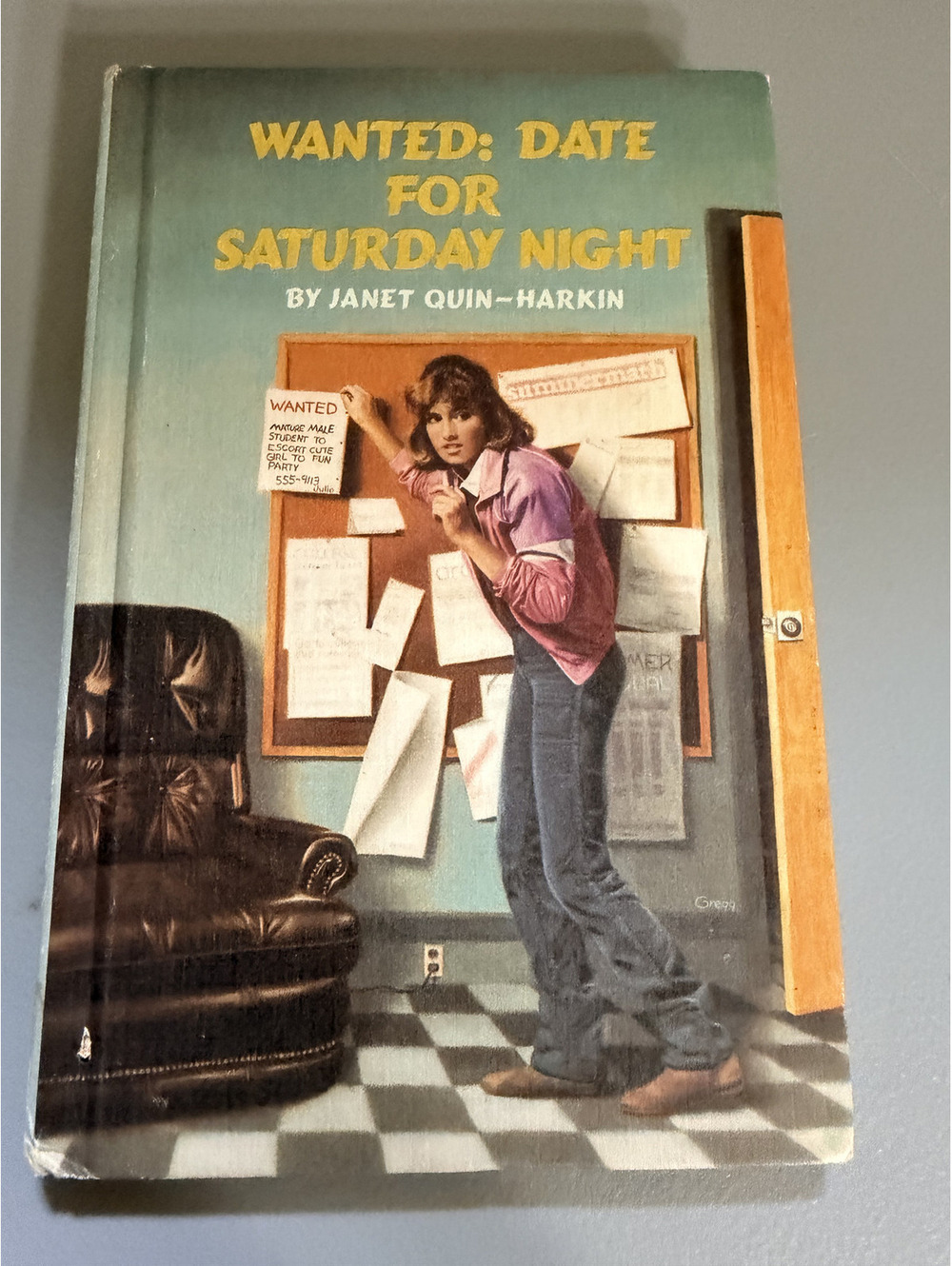 Wanted: Date for Saturday Night by Janet Quin-Harkin - Signed First Printing